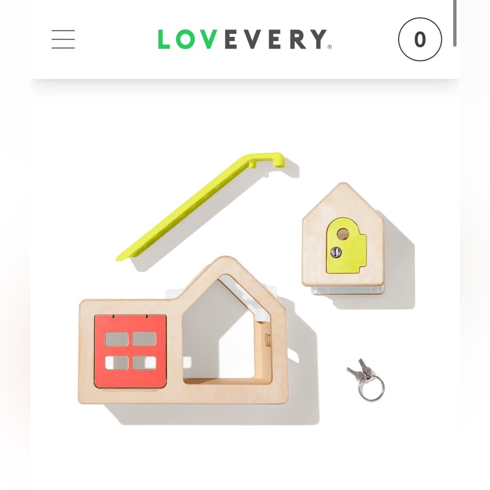 Lovevery Wooden Play House Toy Set w Car